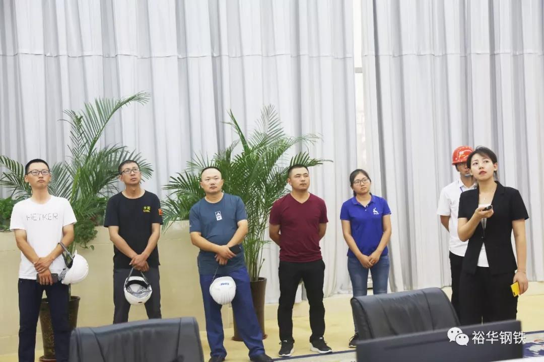 山东莱钢永锋钢铁前来我公司参观考察